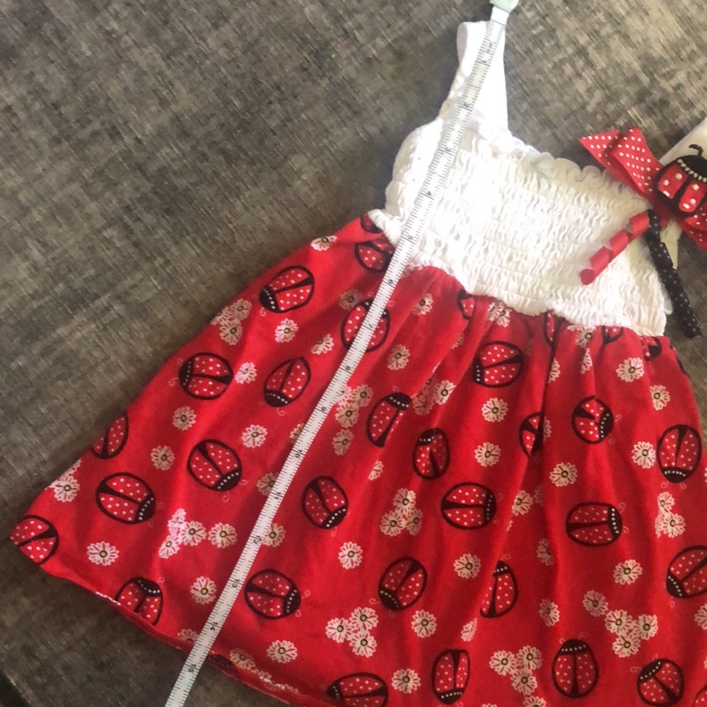 🌖 Sophie Rose 12 months lady bug tank dress - Picture 3 of 6